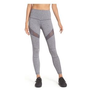 Zella Autumn High Waist Moto Legging grey graphite
